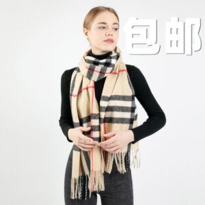 Premium Quality shawl - Burberry Check Cashmere Shawl